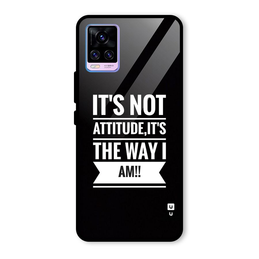 My Attitude Glass Back Case for Vivo V20 Pro