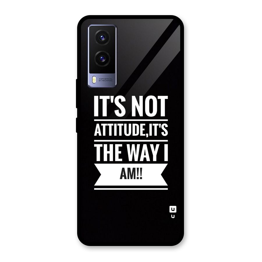 My Attitude Glass Back Case for Vivo V21e 5G