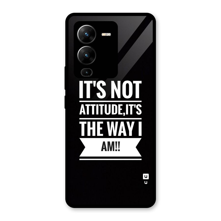 My Attitude Glass Back Case for Vivo V25 Pro