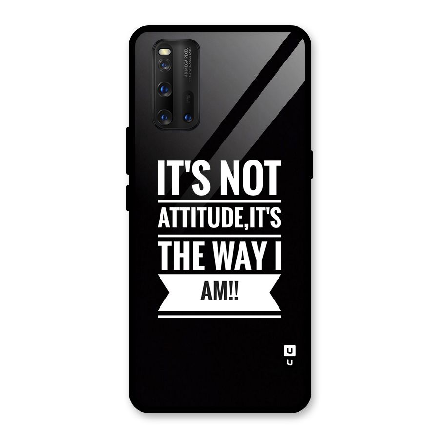 My Attitude Glass Back Case for Vivo iQOO 3