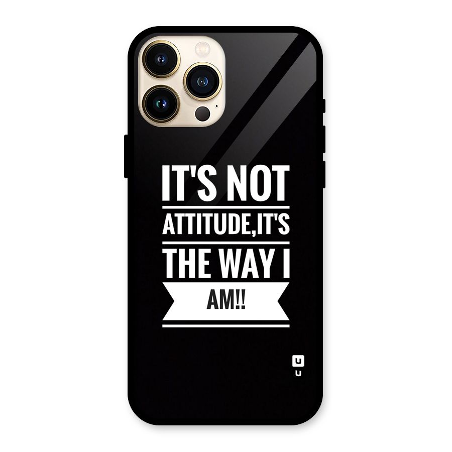 My Attitude Glass Back Case for iPhone 13 Pro Max