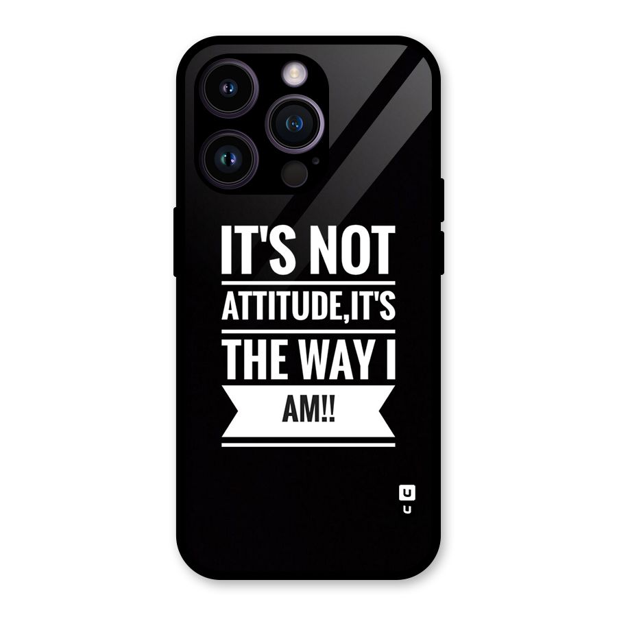 My Attitude Glass Back Case for iPhone 14 Pro