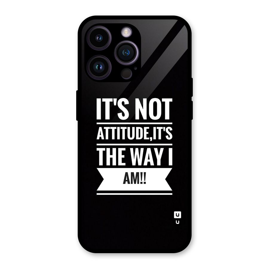 My Attitude Glass Back Case for iPhone 14 Pro Max