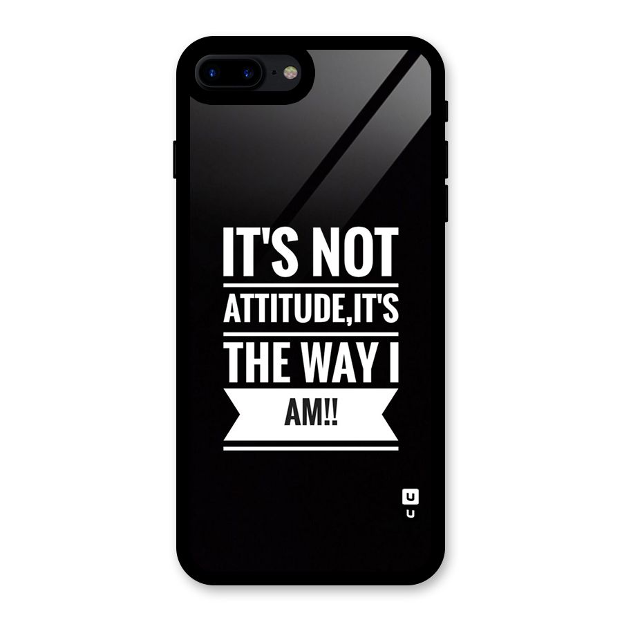 My Attitude Glass Back Case for iPhone 8 Plus