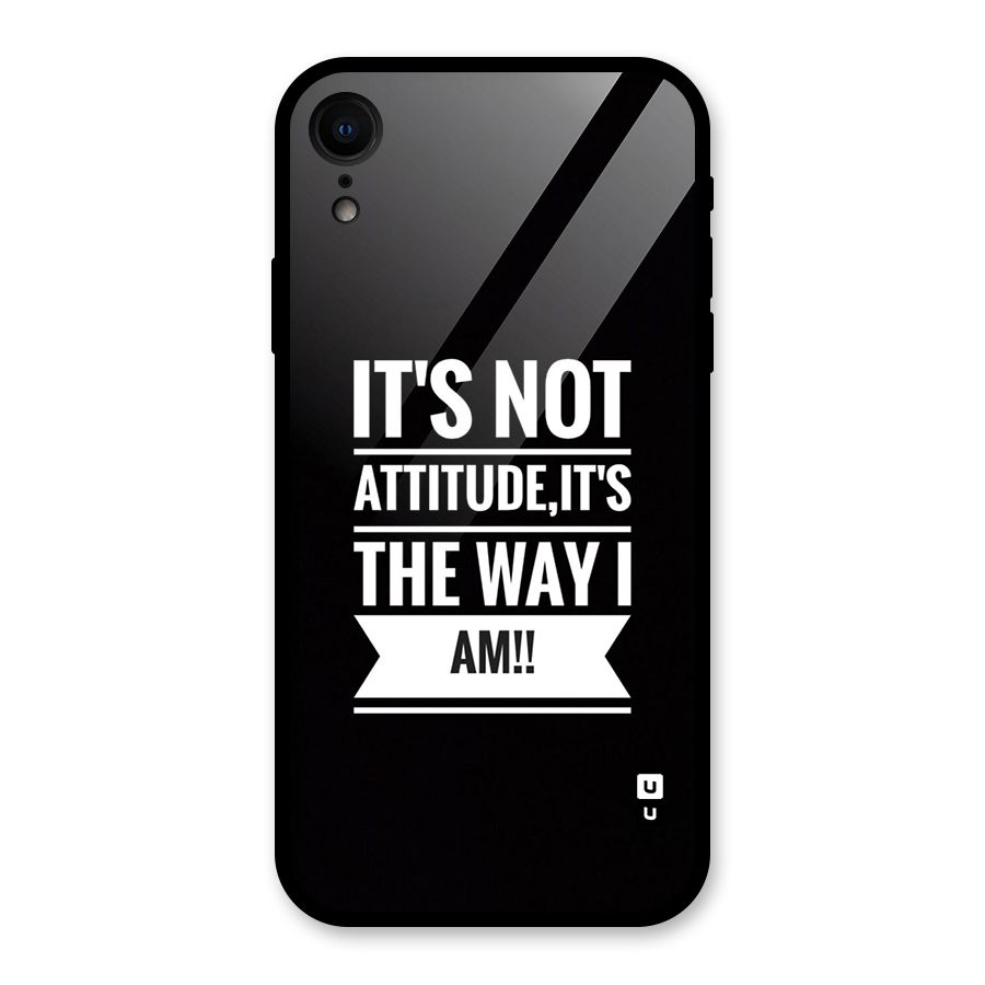 My Attitude Glass Back Case for iPhone XR