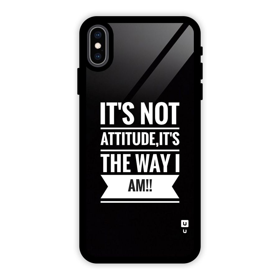 My Attitude Glass Back Case for iPhone XS Max