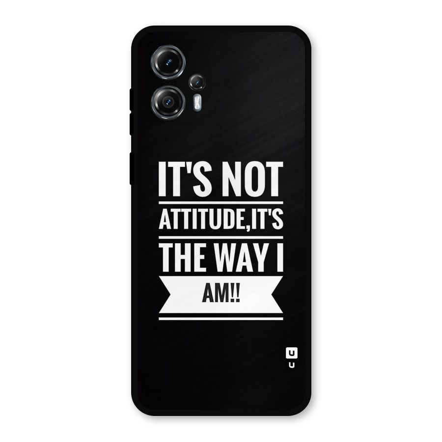 My Attitude Metal Back Case for Moto G13