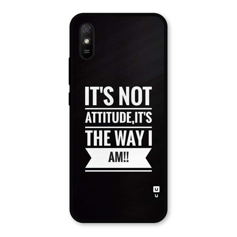 My Attitude Metal Back Case for Redmi 9a