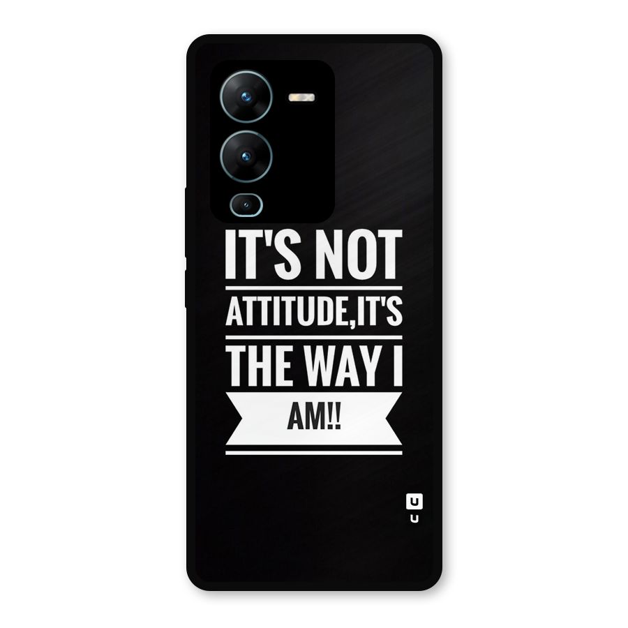 My Attitude Metal Back Case for Vivo V25 Pro
