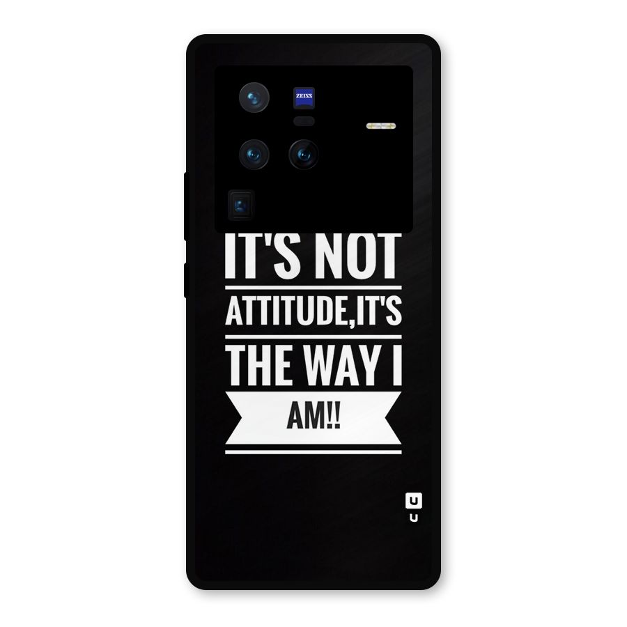 My Attitude Metal Back Case for Vivo X80 Pro