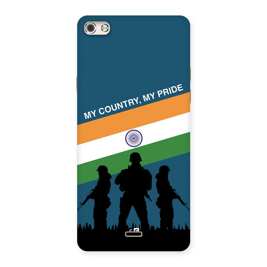 My Country My Pride Back Case for Canvas Silver 5