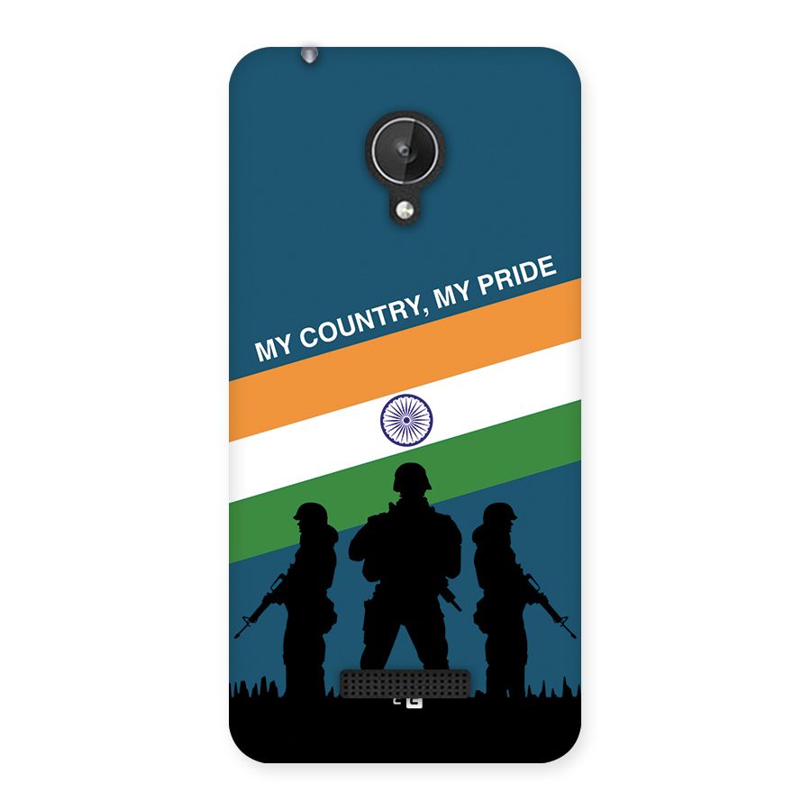 My Country My Pride Back Case for Canvas Spark Q380