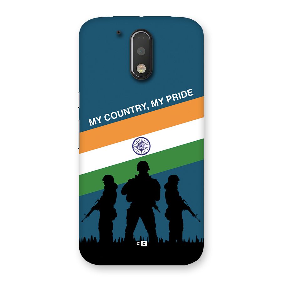 My Country My Pride Back Case for Moto G4 Plus