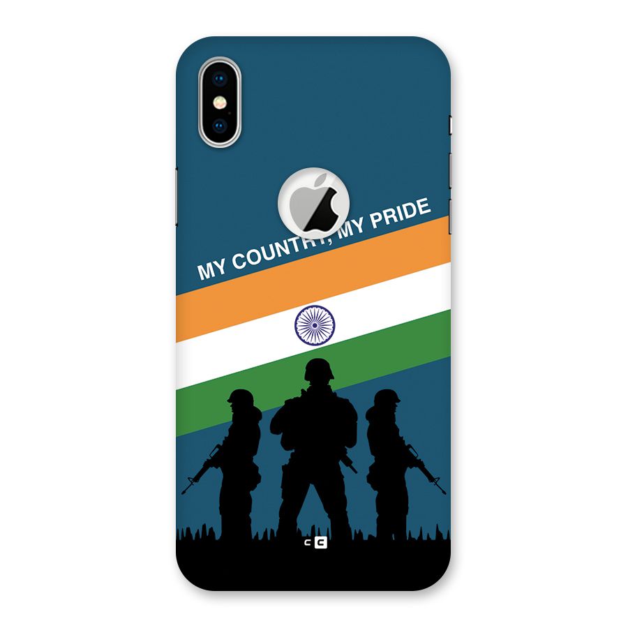 My Country My Pride Back Case for iPhone X Logo Cut