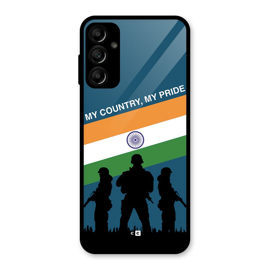 My Country My Pride Glass Back Case for Galaxy A14 5G