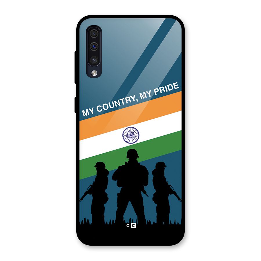 My Country My Pride Glass Back Case for Galaxy A30s