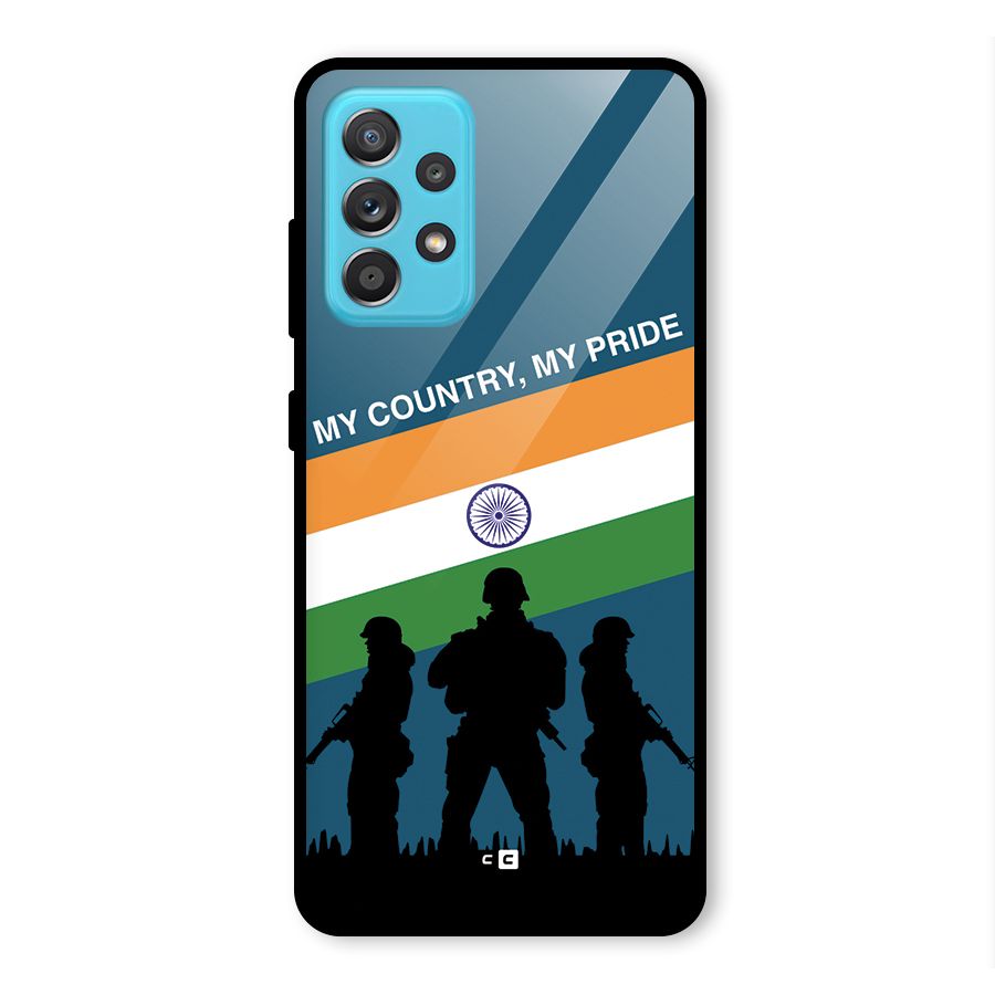 My Country My Pride Glass Back Case for Galaxy A52s 5G