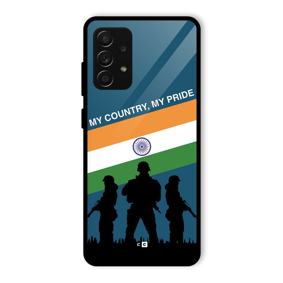 My Country My Pride Glass Back Case for Galaxy A53 5G