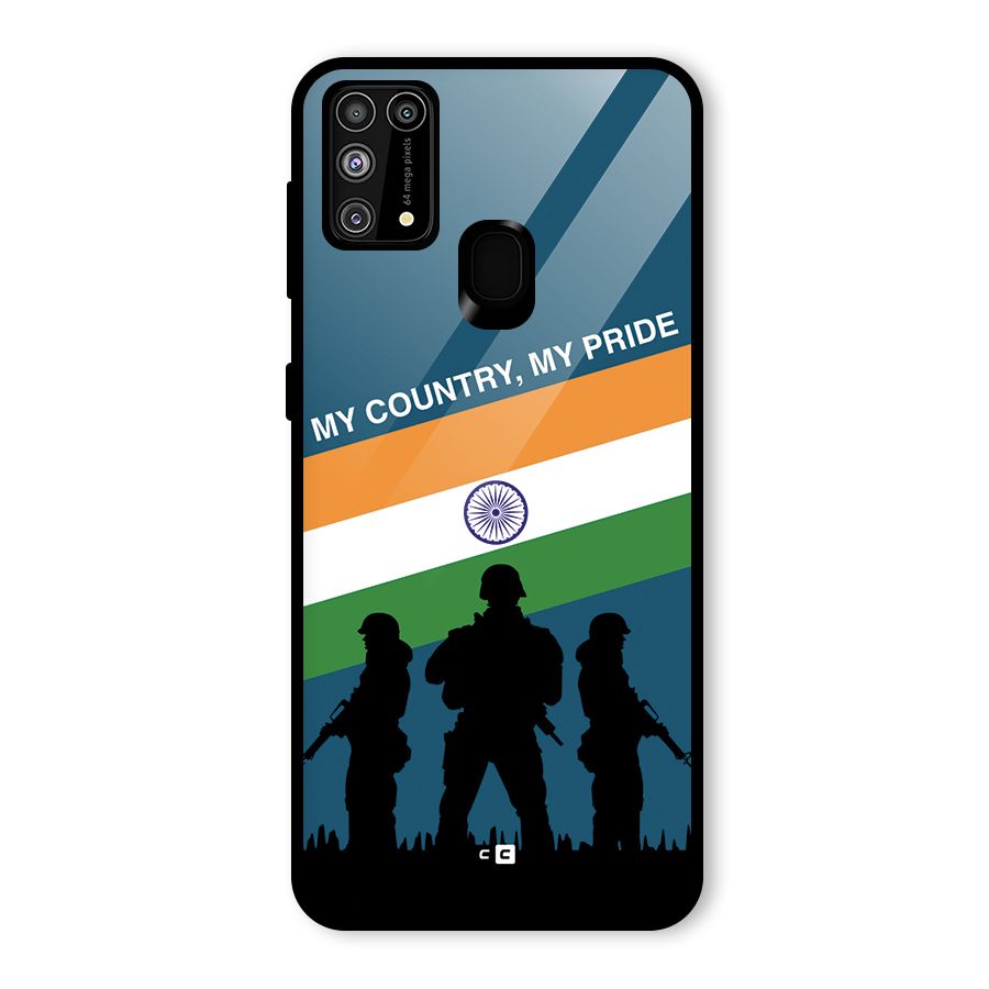 My Country My Pride Glass Back Case for Galaxy F41