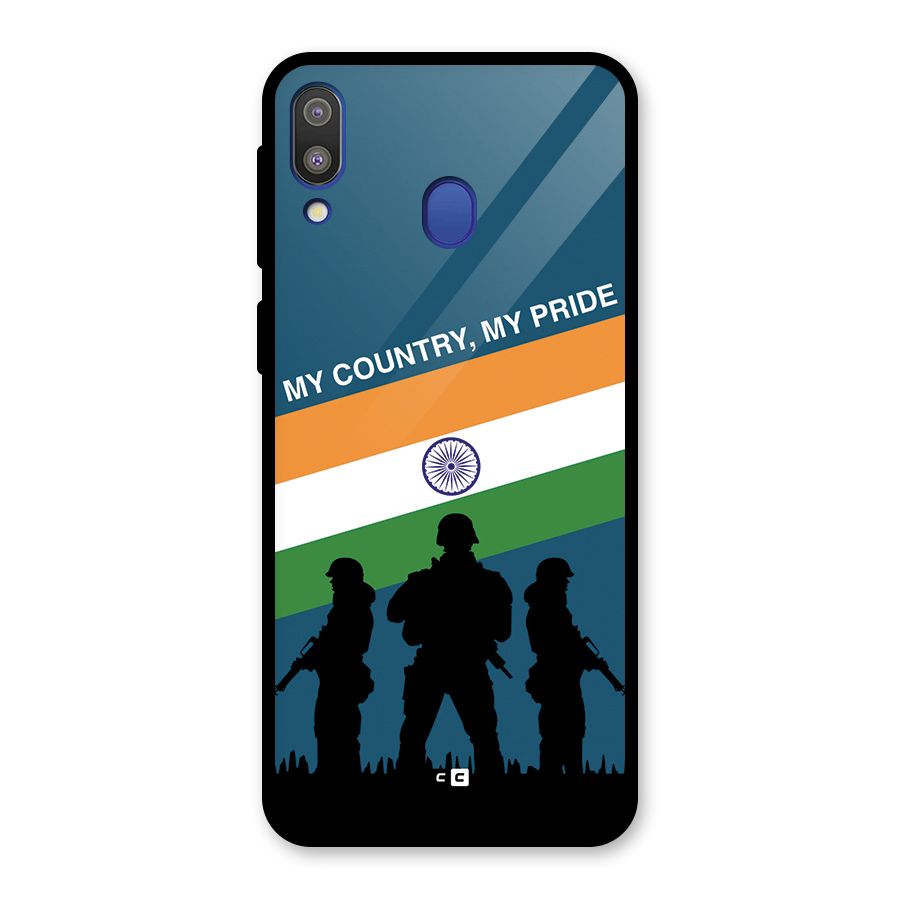 My Country My Pride Glass Back Case for Galaxy M20