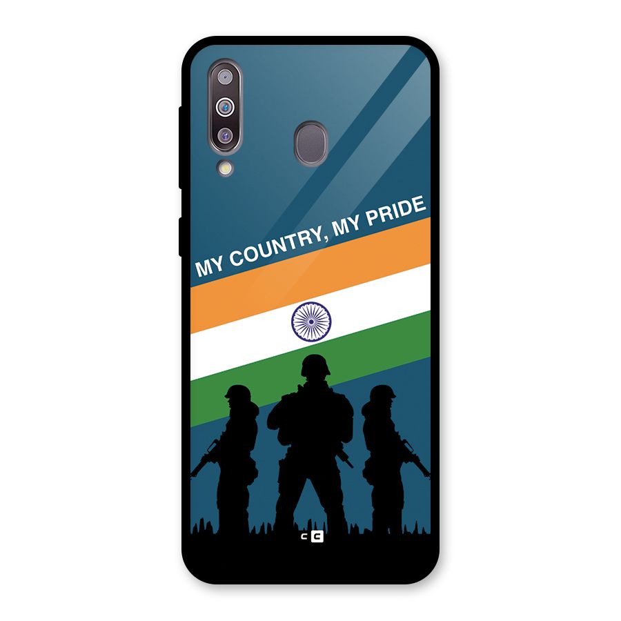 My Country My Pride Glass Back Case for Galaxy M30