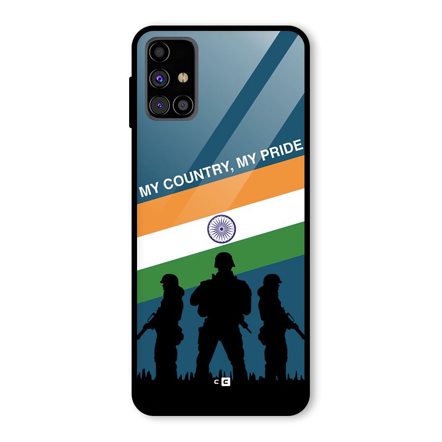 My Country My Pride Glass Back Case for Galaxy M31s