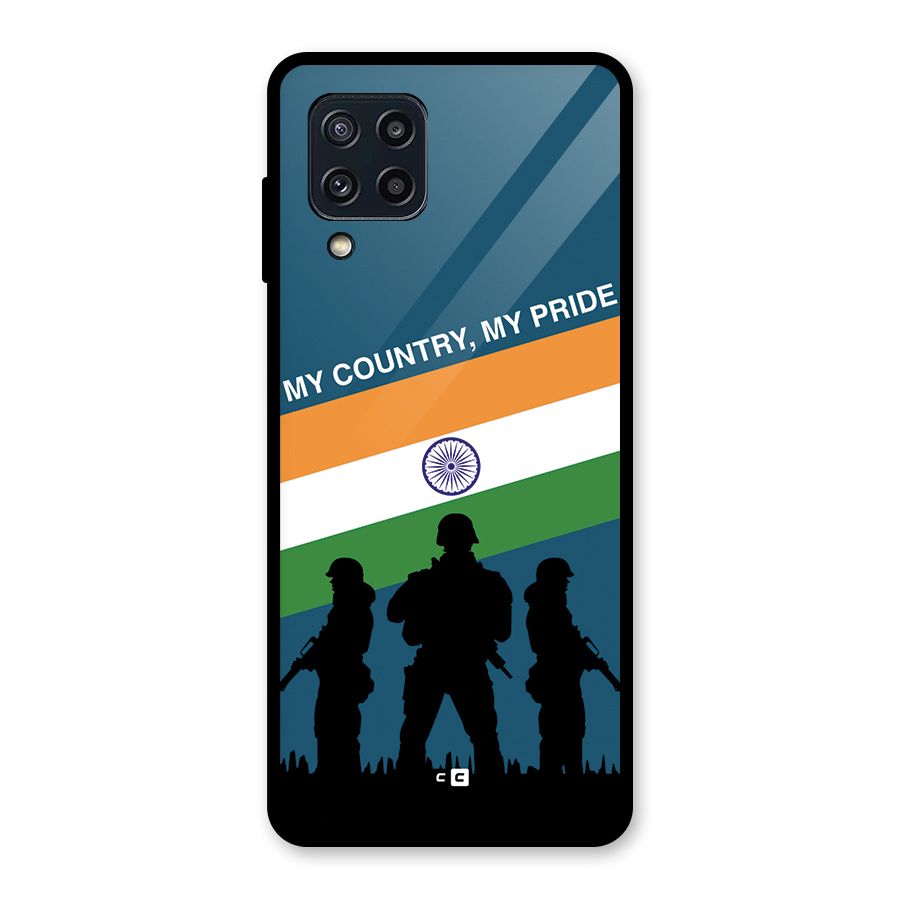 My Country My Pride Glass Back Case for Galaxy M32