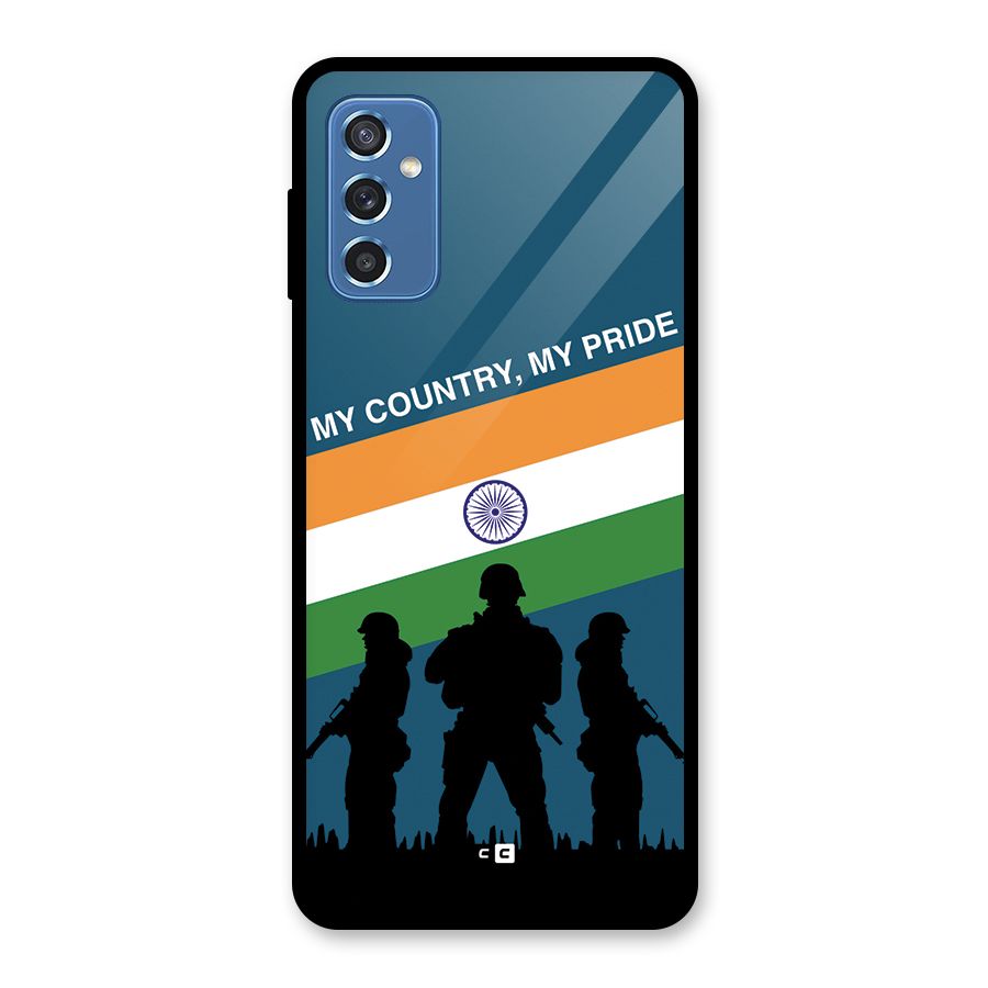 My Country My Pride Glass Back Case for Galaxy M52 5G