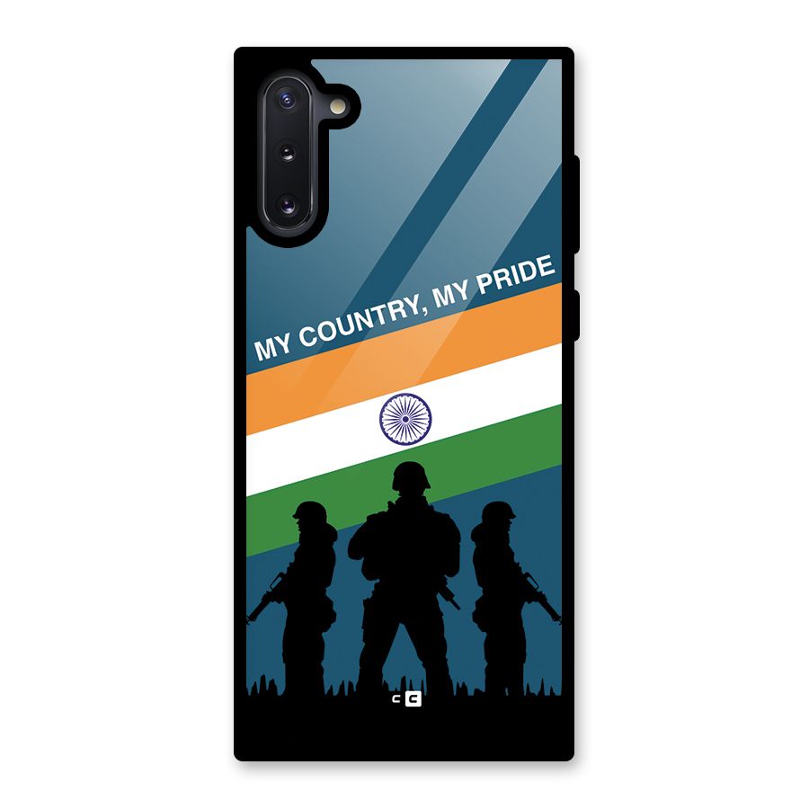 My Country My Pride Glass Back Case for Galaxy Note 10