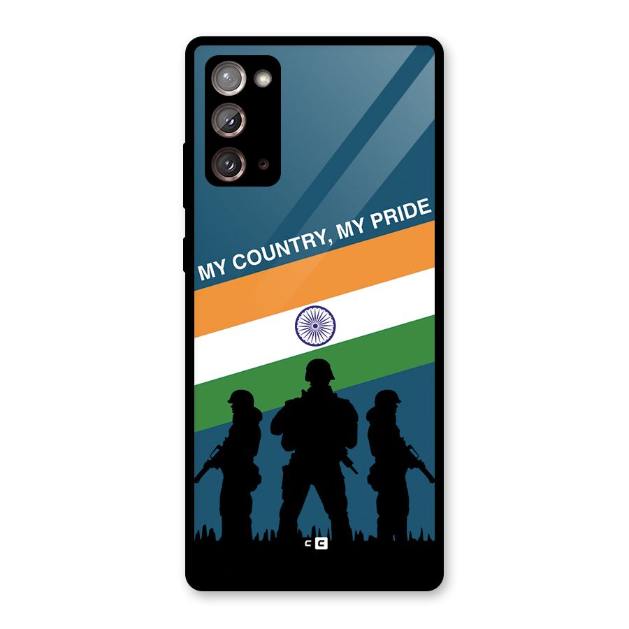 My Country My Pride Glass Back Case for Galaxy Note 20