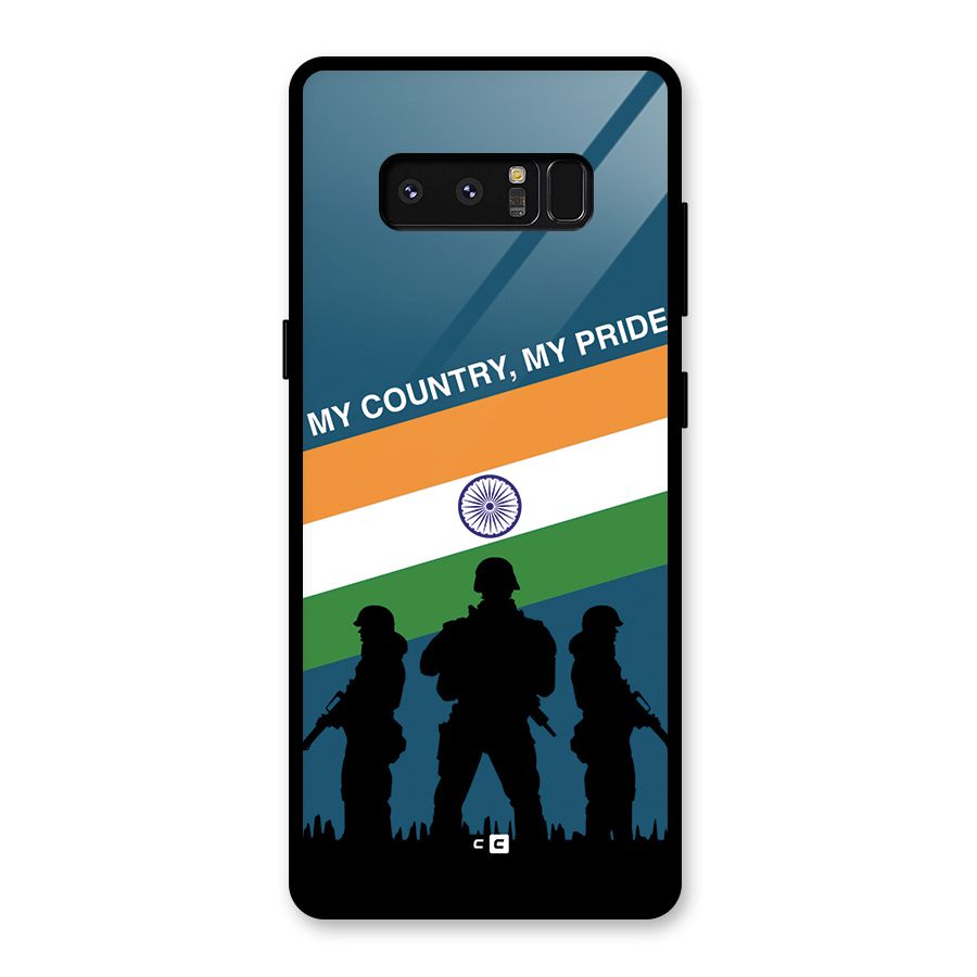 My Country My Pride Glass Back Case for Galaxy Note 8