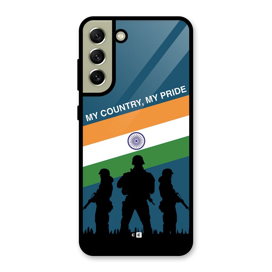 My Country My Pride Glass Back Case for Galaxy S21 FE 5G