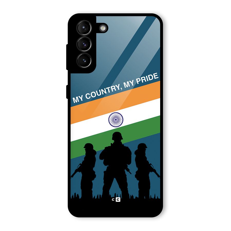 My Country My Pride Glass Back Case for Galaxy S21 Plus