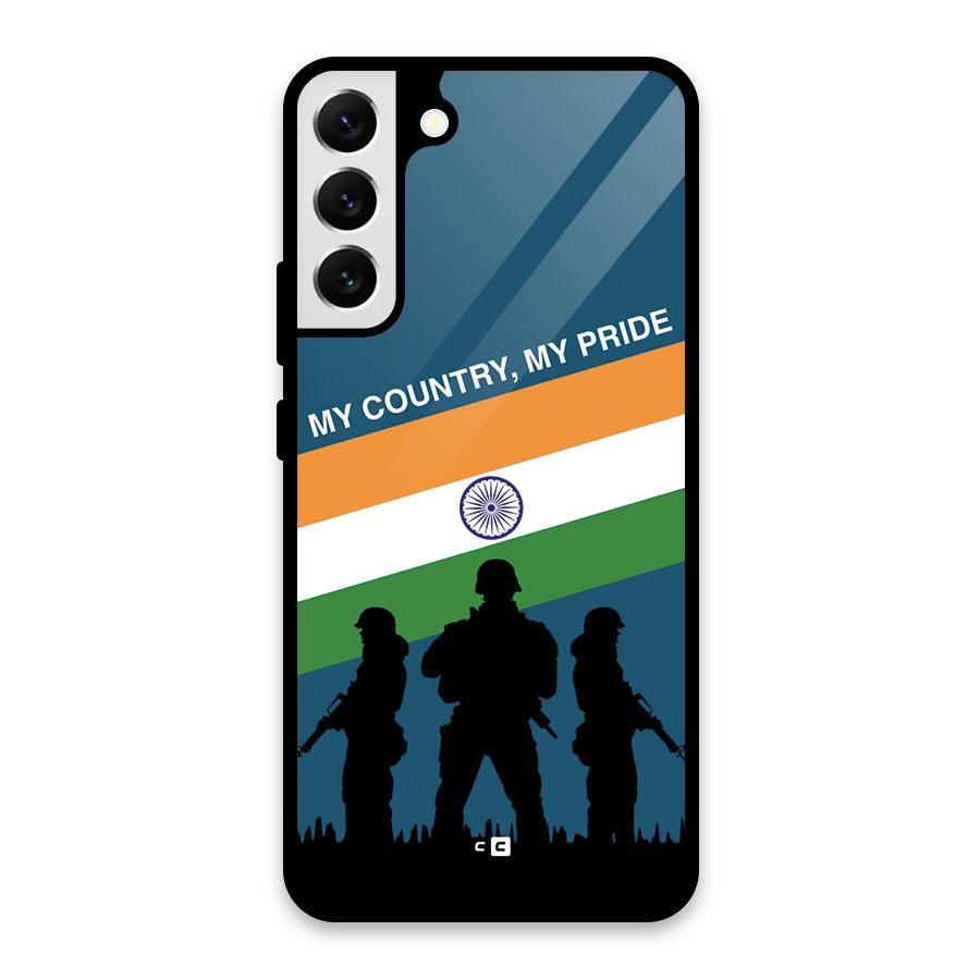 My Country My Pride Glass Back Case for Galaxy S22 Plus 5G
