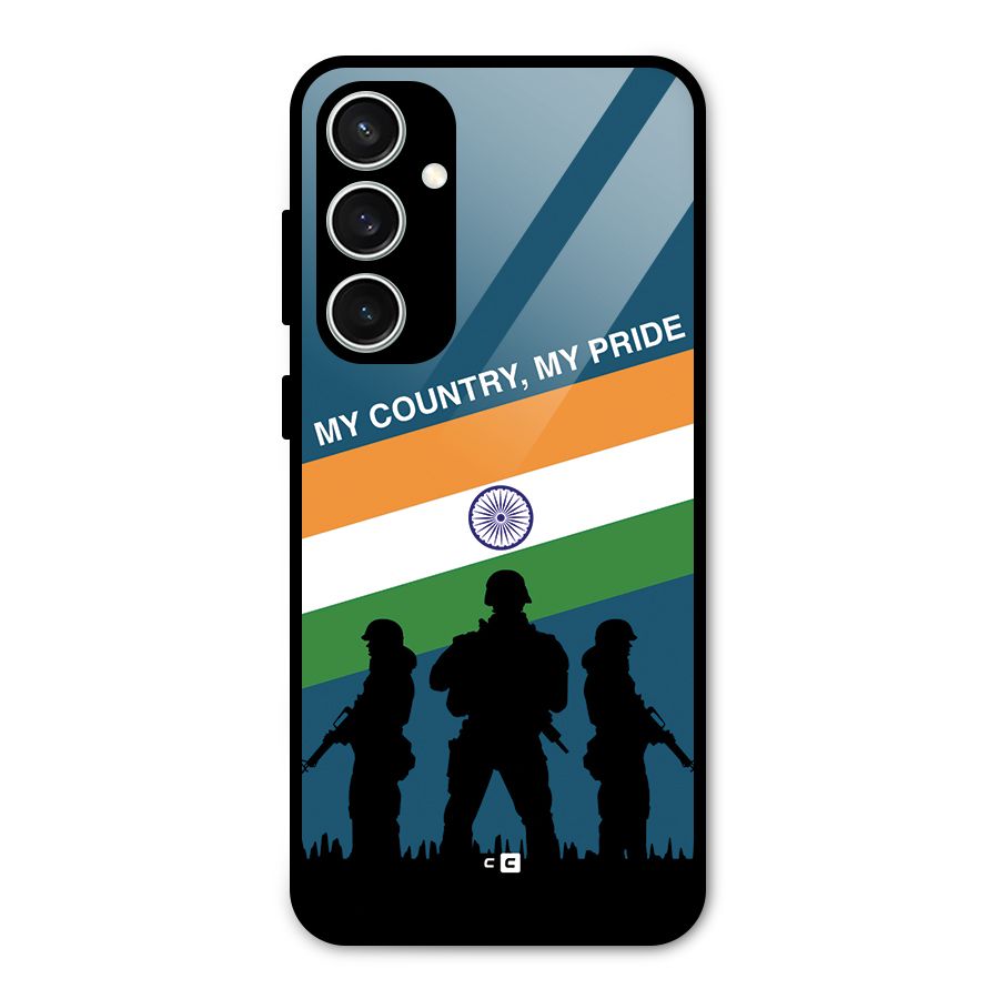 My Country My Pride Glass Back Case for Galaxy S23 FE