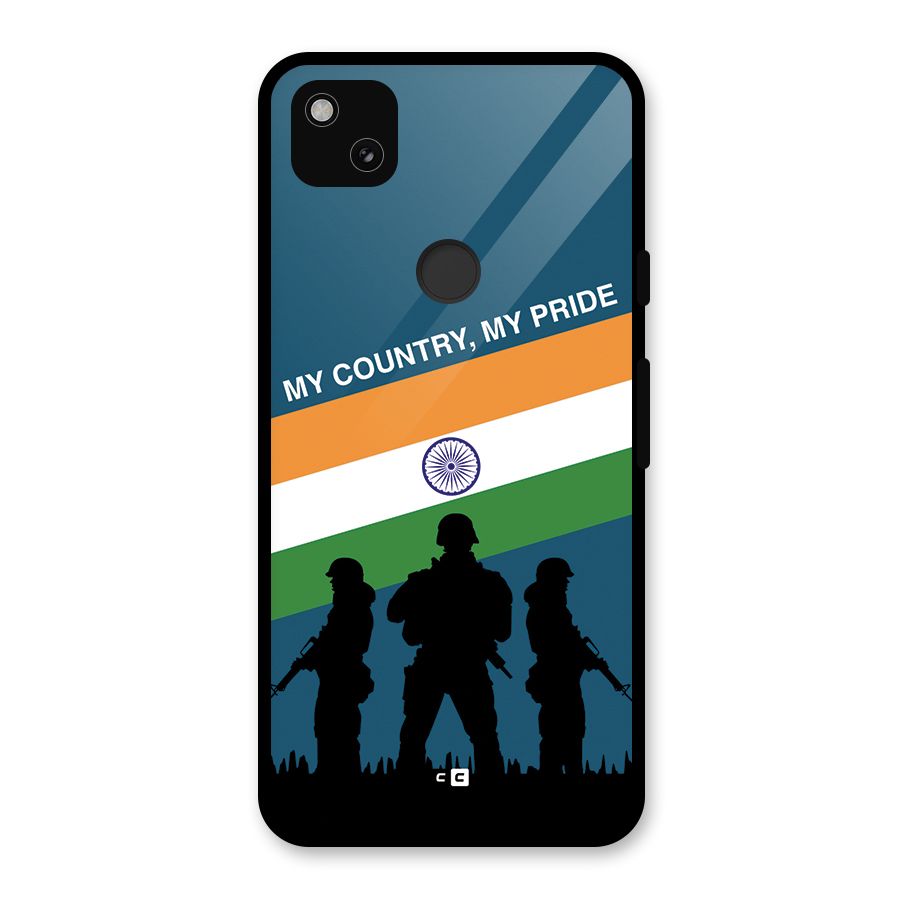 My Country My Pride Glass Back Case for Google Pixel 4a