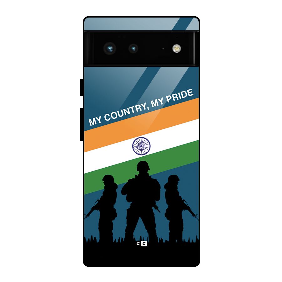 My Country My Pride Glass Back Case for Google Pixel 6