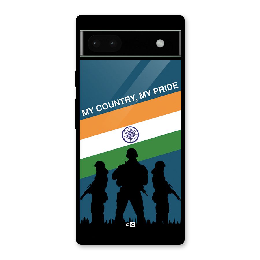 My Country My Pride Glass Back Case for Google Pixel 6a