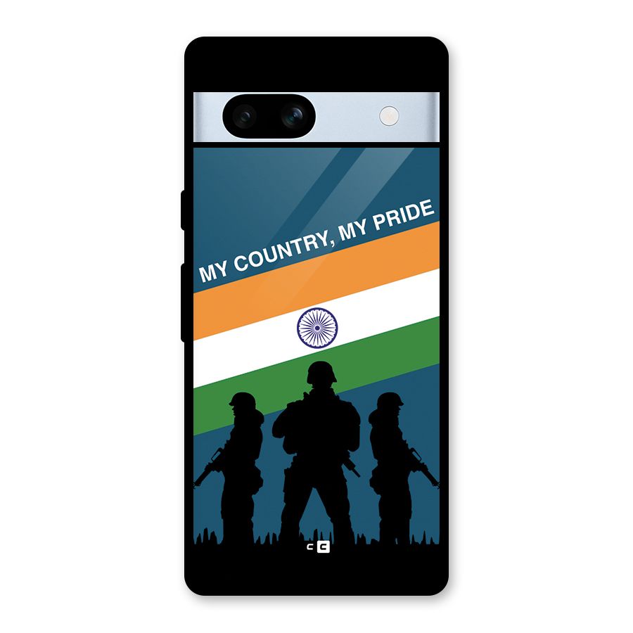 My Country My Pride Glass Back Case for Google Pixel 7a