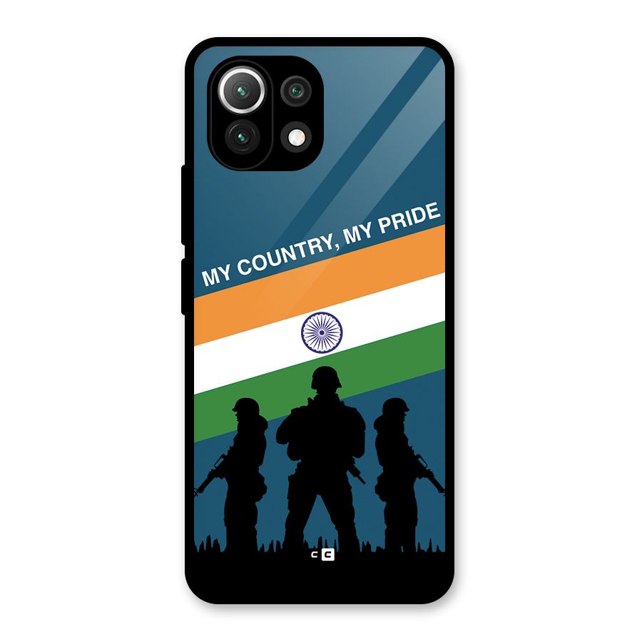 My Country My Pride Glass Back Case for Mi 11 Lite