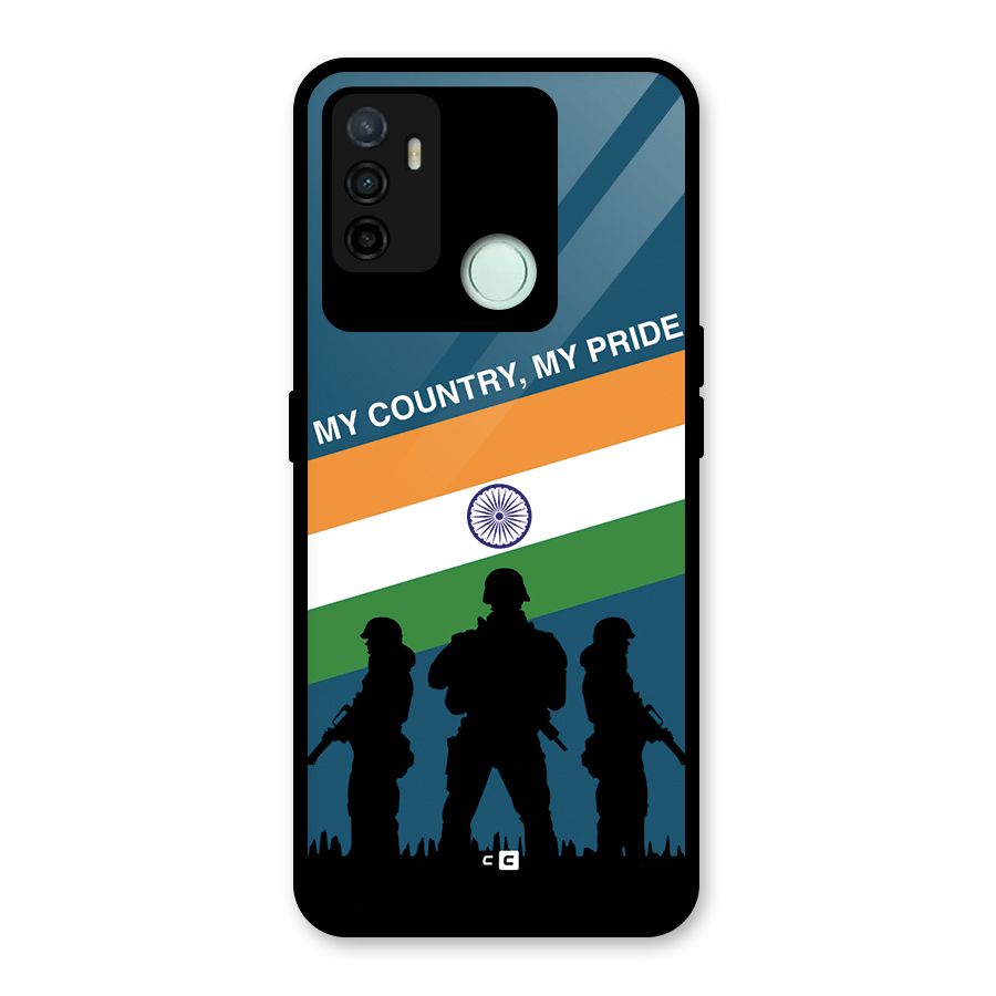 My Country My Pride Glass Back Case for Oppo A53