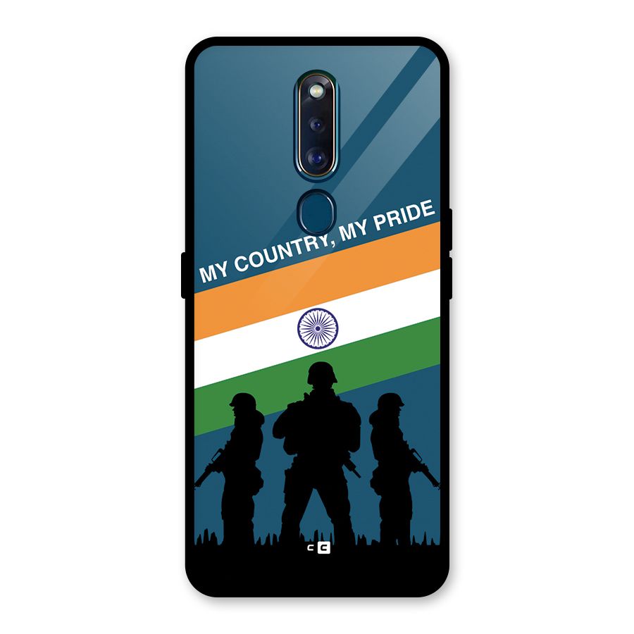 My Country My Pride Glass Back Case for Oppo F11 Pro