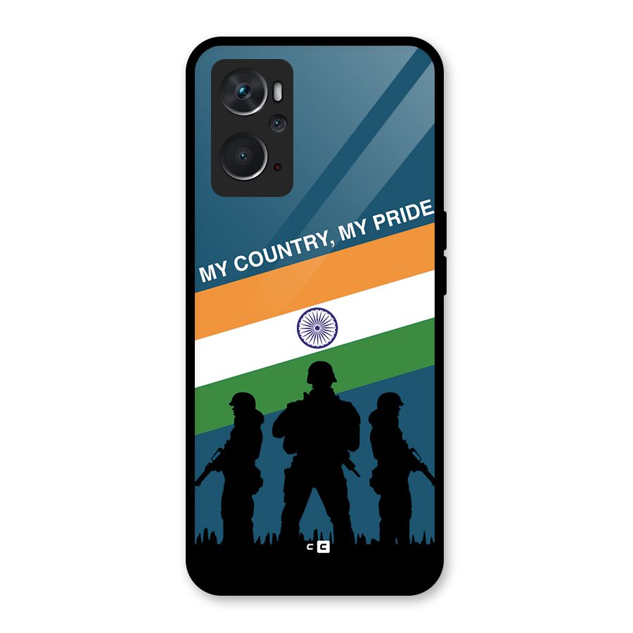 My Country My Pride Glass Back Case for Oppo K10 4G