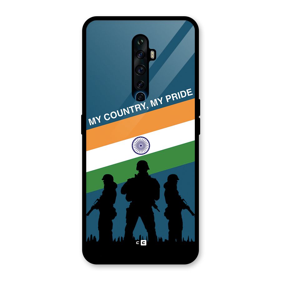My Country My Pride Glass Back Case for Oppo Reno2 Z