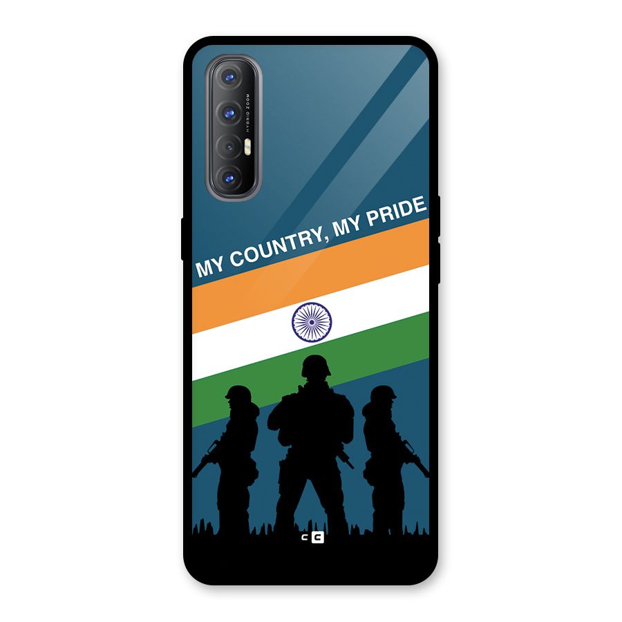 My Country My Pride Glass Back Case for Oppo Reno3 Pro
