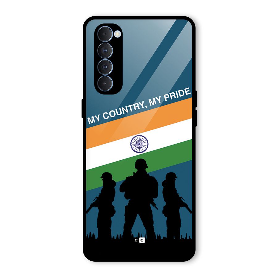 My Country My Pride Glass Back Case for Oppo Reno4 Pro