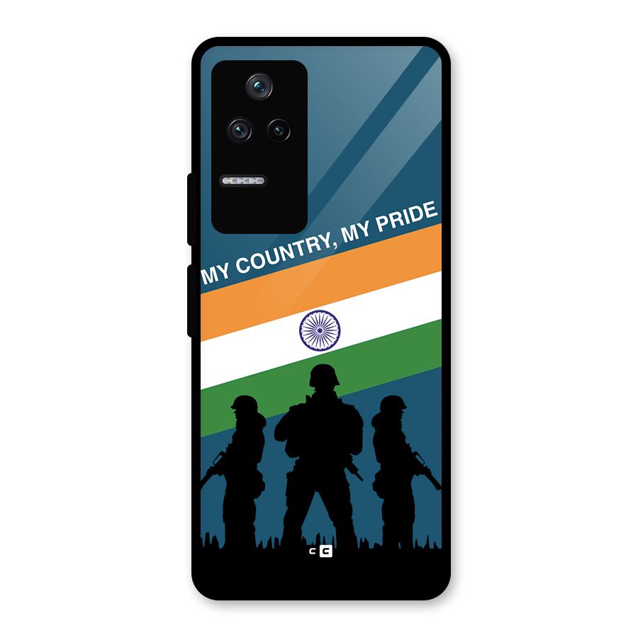 My Country My Pride Glass Back Case for Poco F4 5G