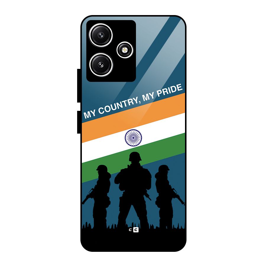 My Country My Pride Glass Back Case for Poco M6 Pro