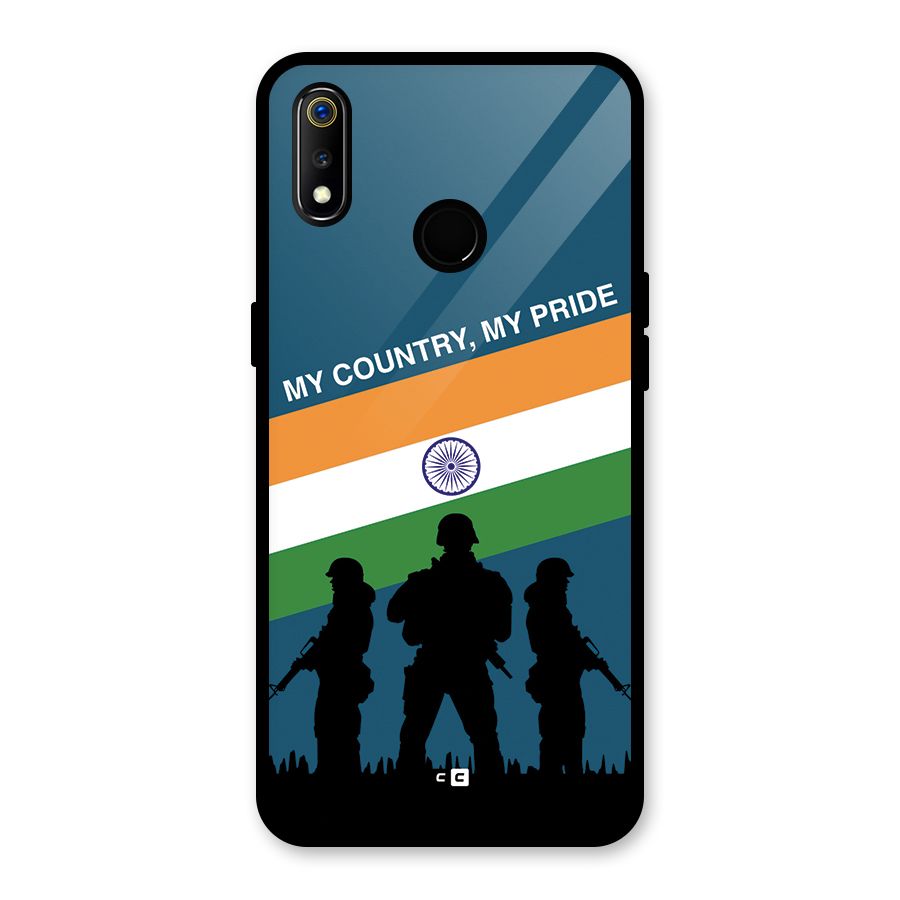 My Country My Pride Glass Back Case for Realme 3i