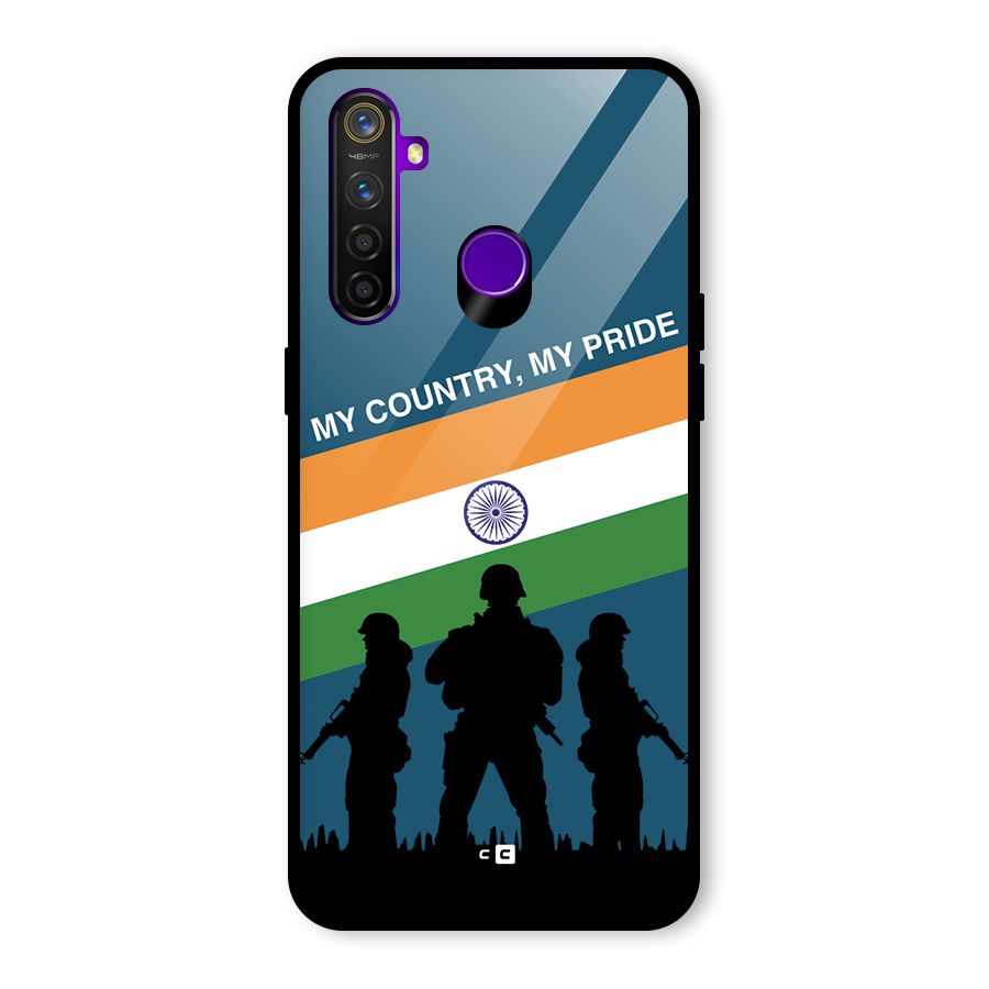 My Country My Pride Glass Back Case for Realme 5 Pro